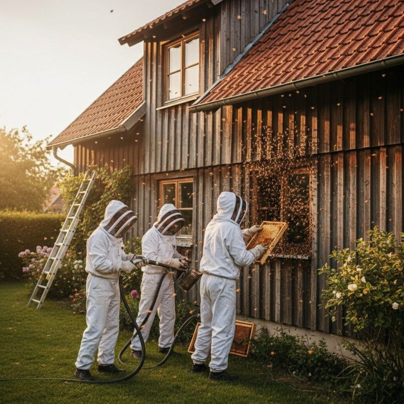 Local Beehive Removal pros at work